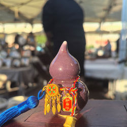 Wholesale Internet-Famous Fulu Small Gourd Car Bag Fortune-Attracting Ornament Pendant Decoration Gift for Best Friend Jingdezhen Ceramics