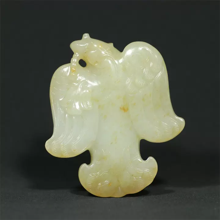 古玩古董汉代老玉器和田玉【玉鹰】把件古玉老玉特价