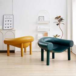 Modern simple horseshoe chair indoor and outdoor round tube armrest sofa chair office cafe negotiation leisure seat