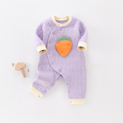 New Autumn and Winter Warm Jumpsuits for Babies, Boys and Girls, Air Cotton Crawling Clothes for Infants and Young Children in Spring and Autumn