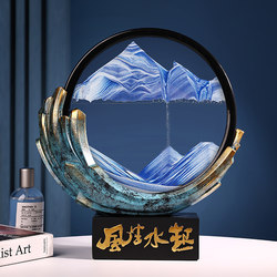 Beihanmei's Flowing Sand Art Hourglass Ornament Is a Light Luxury and High-End Decoration for Home, Living Room, Office, and Wine Cabinet