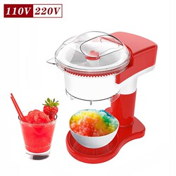 Cross-Border 110V Small Ice Shaver Machine for Home Use, American Standard Electric Ice Maker, Ice Crusher, Ice Smoothie Maker, Ice Slush Machine