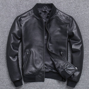 Special offer clearance baseball clothes leather leather clothes men's casual cotton leather jackets men's spring and autumn thin coat plus cotton