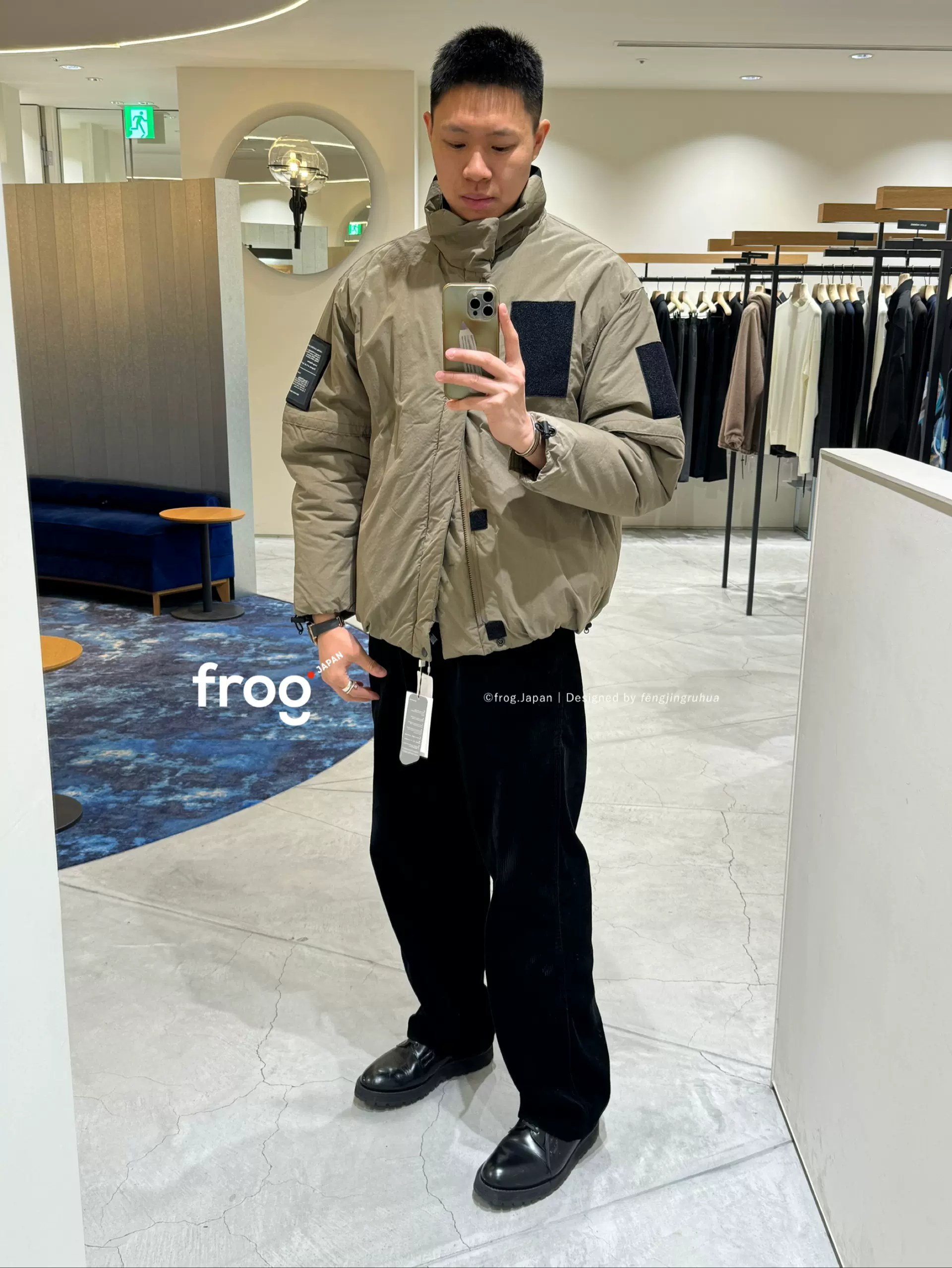 在途VISVIM COVERALL G.CORDS (N.D.)伊势丹限定泥染做旧夹克