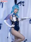 venti cosplay Noki Genshin cos phù hợp với Yura thỏ cô gái fan game anime cosplay sexy quần áo da quần áo nữ cosplay rosaria genshin Genshin Impact