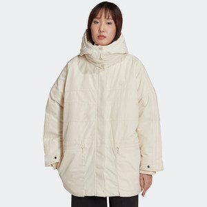 
Adidas Clover women's winter new sports casual warm hooded cotton jacket HK5249