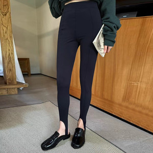 
Black pencil pants for spring and autumn new slim fit elastic tight leggings for women to wear online celebrity foot pants