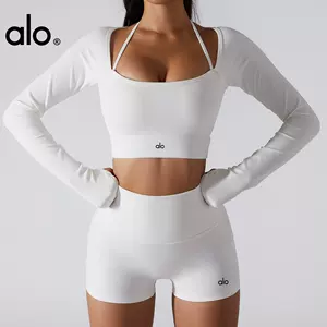 國現Alo Yoga春夏款運動瑜伽短褲ALOSOFT AURA SHORT健身熱褲-Taobao