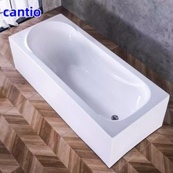 Hotel Bathroom Installation-Free Bathtub Lying Acrylic Adult Bathtub Independent Home Factory Direct Sale