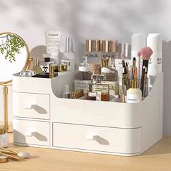 Japanese Seiko Cosmetics Storage Box Desktop Dressing Table Skincare Product Organizer Jewelry Box 2025 New Model