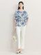 FINITY FANIDI Chiffon Shirt 2025 Summer New Silk Simple Printed Top for Women
