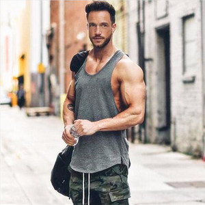 
New summer loose-fitting pullover vest for men, gray round neck sports fitness breathable quick-drying sweat-absorbent trendy vest