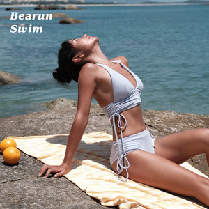 BEARUN SWIM Hot Spring Split Swimsuit Suit Women's 2025 Beach Vacation Small Breast Push Up Bikini Swimsuit