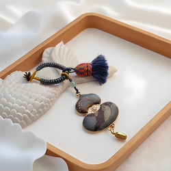 Intangible Cultural Heritage Song Brocade Gourd Mobile Phone Pendant, Famous Artist Shang Jiukai's Pure Handmade Pendant, Bag Pendant, Car Pendant, Double-Sided Gourd