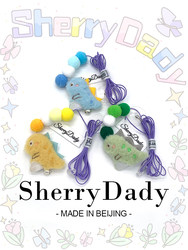 Cat Toy Hanging on the Door, Swing for Self-Entertainment, Cute and Amusing, Cartoon Three-Color Little Dinosaur, Pet Kitten Supplies