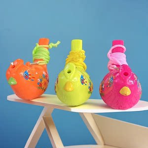 
Colorful water bird whistle children's whistle plus water voice change musical instrument toy trumpet bird flute nostalgic toy