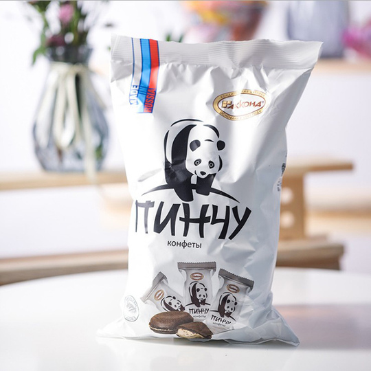 Aconte ロシア産パンダマカロン - 500g 輸入スナック Aconte ロシア産パンダマカロン - 500g 輸入スナック