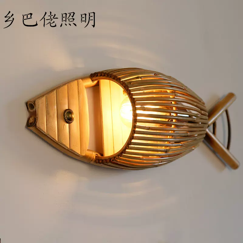 竹製魚型壁掛け灯 竹製魚型壁掛け灯 公式通販