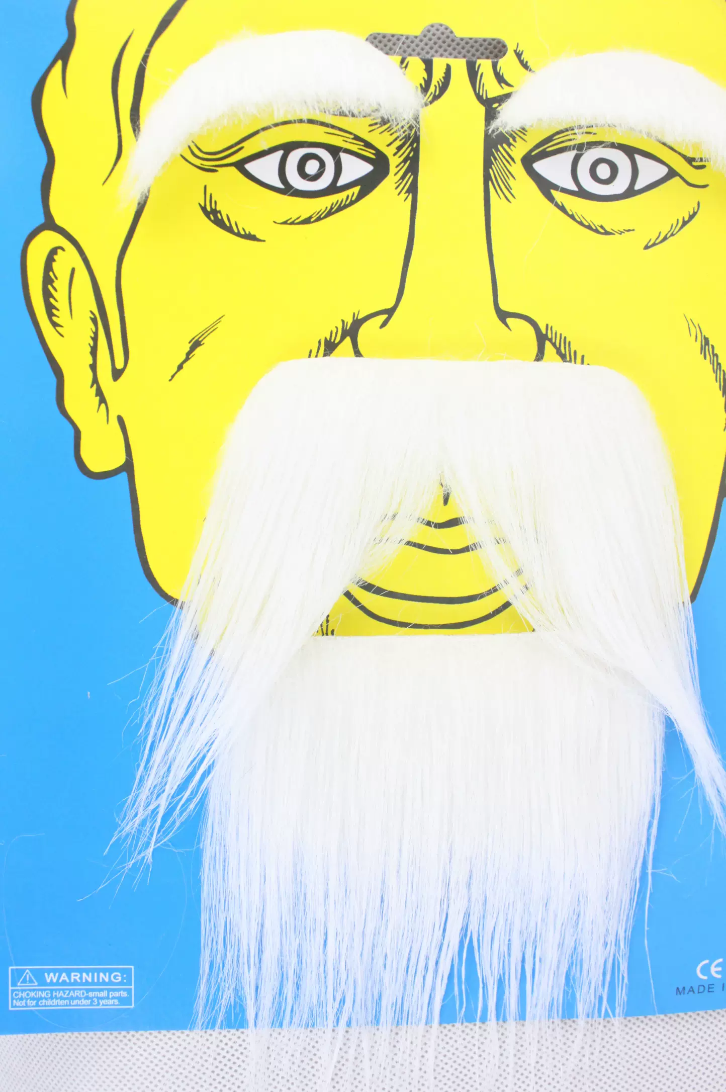 假发cosplay 龟仙人七龙珠cos 白色胡子白眉毛眉毛定做假毛