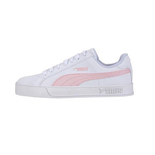 s o s] Puma SMASH VULC couples pink and white Casual shoes Liu Wen