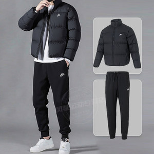 
Nike Men's Short Down Jacket Thick Jacket Leg-length Pants 26 Spring New Sports Leisure Warm Suit
