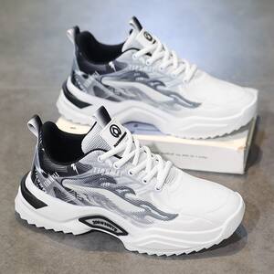 
Autumn men's shoes 2025 new style student sports and casual teenager mesh daddy versatile trendy shoes breathable shoes for men