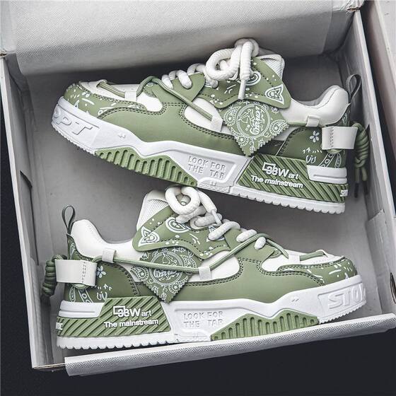 
Men's shoes 2025 new summer versatile niche original casual flat shoes sports thick sole height-enhancing bread trendy shoes