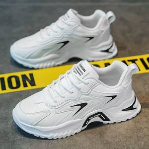 
Men's shoes 2025 autumn new fashion teenager sports and casual versatile height enhancement ins little white dad fashion shoes