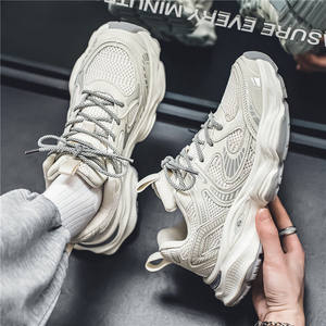 
2025 autumn men's shoes new breathable mesh shoes men's trendy versatile thick sole sports and casual dad's trendy shoes