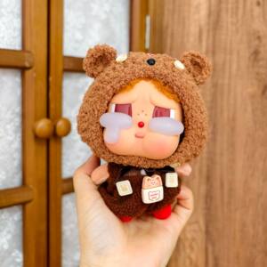 Crybaby Tears Factory Baby Clothes Handmade Bear Headgear Overalls Plush Sunset Singing Party 13cm Set