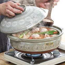 Japan Imported Eternal Baking Casserole Flower Mishima Ginpo Ceramic Earthen Pot Japanese Soup Stew Pot Claypot Rice Pot