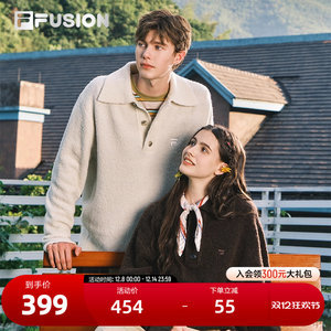 
FILA FUSION Fashion Brand Couple Sweater 2025 New Winter Casual Loose Pullover Sweater