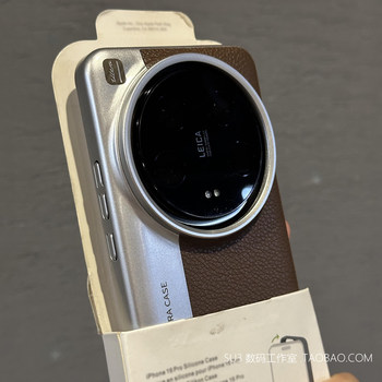 Retro brown suitable for 14/15pro Xiaomi 15ultra mobile phone case 13ultra leather pattern splicing 12sultra electroplated lychee pattern camera hard shell anti-fingerprint ultra-thin brown large hole advanced
