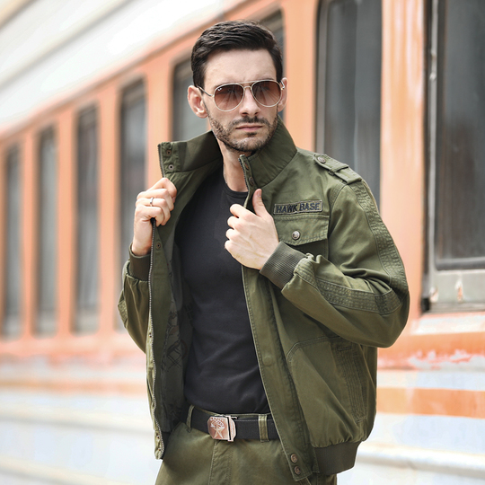 chaqueta militar hombre