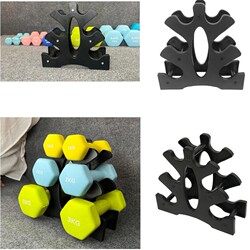 Home Fitness Equipment Storage Rack Three-Layer Leaf-Shaped Dumbbell Rack Anti-Slip Base Storage Rack