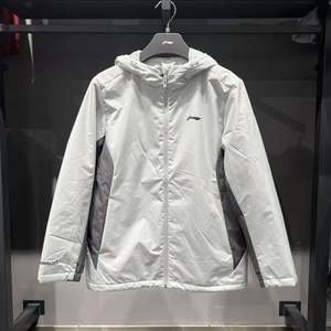 Li Ning cotton jacket for men 2025 winter new fitness series water-repellent warm sports jacket jacket AJMV229