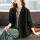 Spring casual short hooded outdoor sports style jacket for women 2025 new fat girl long-sleeved windbreaker jacket