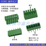 Khối đầu cuối plug-in PCB XK2E/15EDG-3.81MM thiết bị đầu cuối 2EDG3.81MM thiết bị đầu cuối plug-in nam và nữ