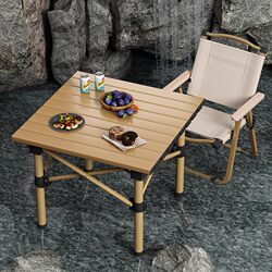 Japanese Imported Outdoor Table Camping Picnic Equipment Egg Roll Table Portable Picnic Table Stall Foldable Table and Chairs