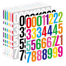 2inch Number Sticker Large Self-Adhesive Cutting Die Self-Adhesive Vinyl Waterproof Number Logo Classification Sticker
