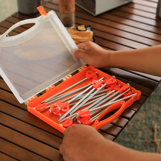 Outdoor Portable Tent Di Nailing Camp Beach Skywood Delite Camp Windstorming Fixed Nail 21cm Steel Ding Ding Set
