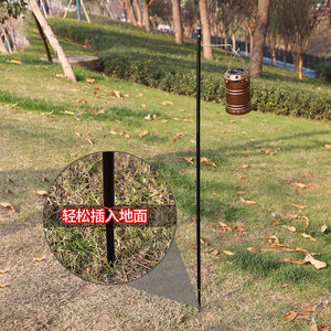 Outdoor portable folding aluminum alloy small lamp rod trivial plug -in small lamp rack camp light bracket can be fixed at the table
