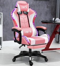 E-Sports Chair Game Internet Cafe Swivel Chair Girl Pink Computer Chair Anchor Comfortable Sedentary Reclining Boss Office Home
