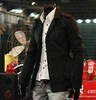 New men,s windbreaker mid-length single-breasted fashion jacket korean style slim-fit windbreaker coat l153-2