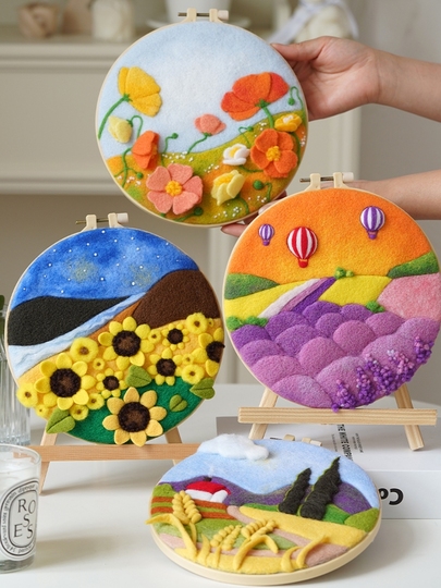 Taste Wool フェルトクラフトキット - ハート型フォトフレーム DIY