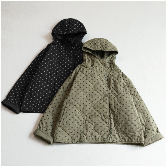 Autumn and winter quilted quilted printed hooded retro cotton coat. Loose and versatile Japanese style loose short warm cotton coat.