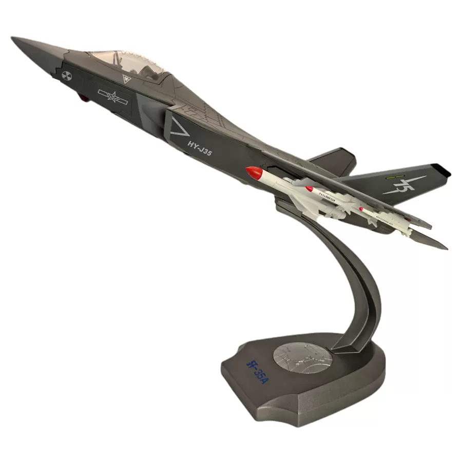 合金仿真歼36飞机模型1：100歼三十六战斗机J36银杏叶歼轰36飞机
