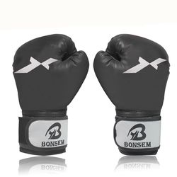 Bonsem Genuine Boxing Gloves, Fighting Muay Thai Sanda Boxing Gloves, Punching Bag Boxing Gloves 