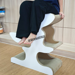 Yike Icle White ins Wind-Resistant Claw Scratcher, Ready-Made Special Reinforced Bb Stable One-Piece Molded Cat Scratching Board Nest Pine Tree