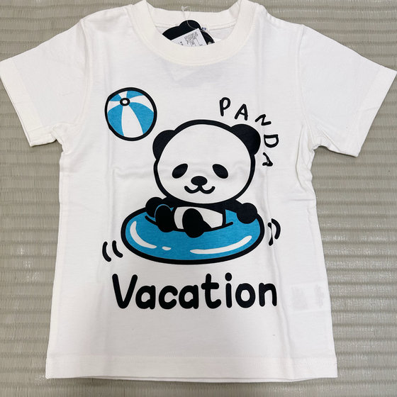 
Japanese children's short-sleeved T-shirt long-sleeved boys and girls spring and summer thin cotton tops baby clothes panda cute